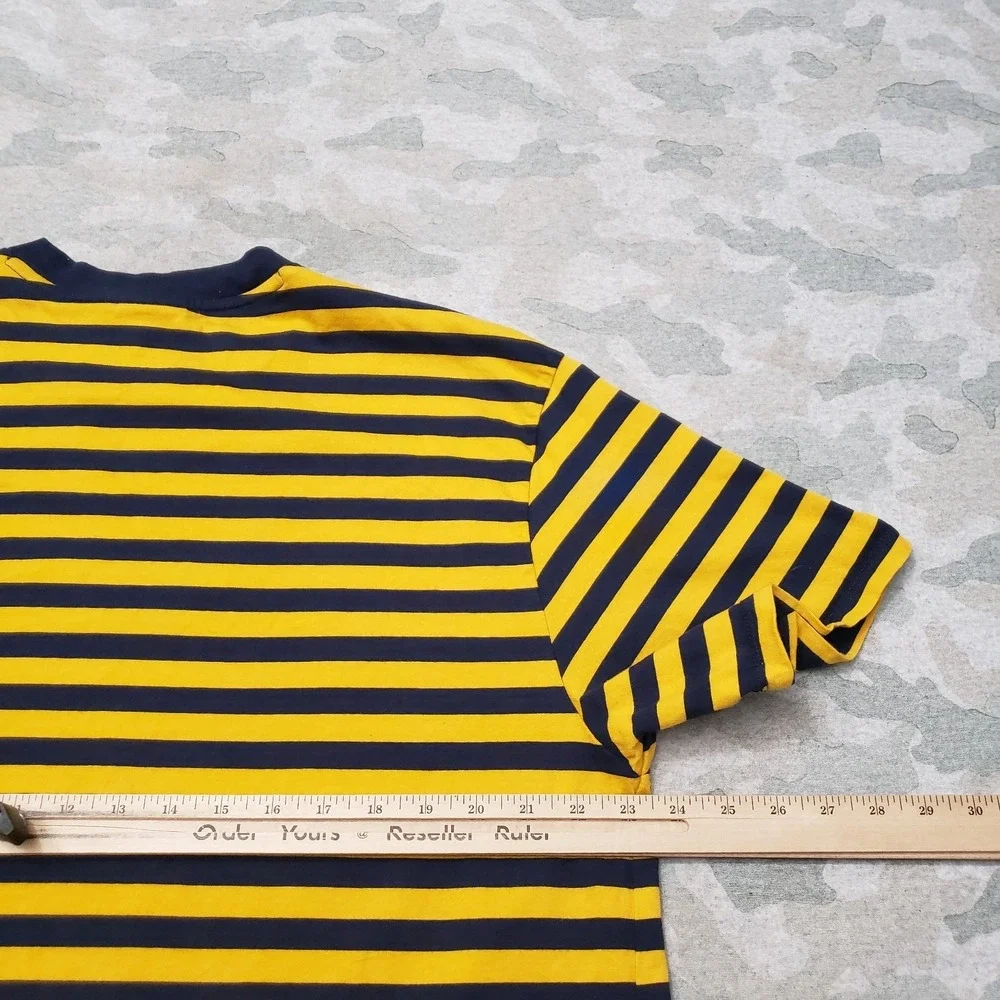Vintage Guess Originals Shirt Mens Large Blue Short Sleeve Embroidered Bumblebee - Picture 7 of 9